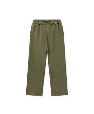450 GSM 'Army Olive' Straight-leg Pants