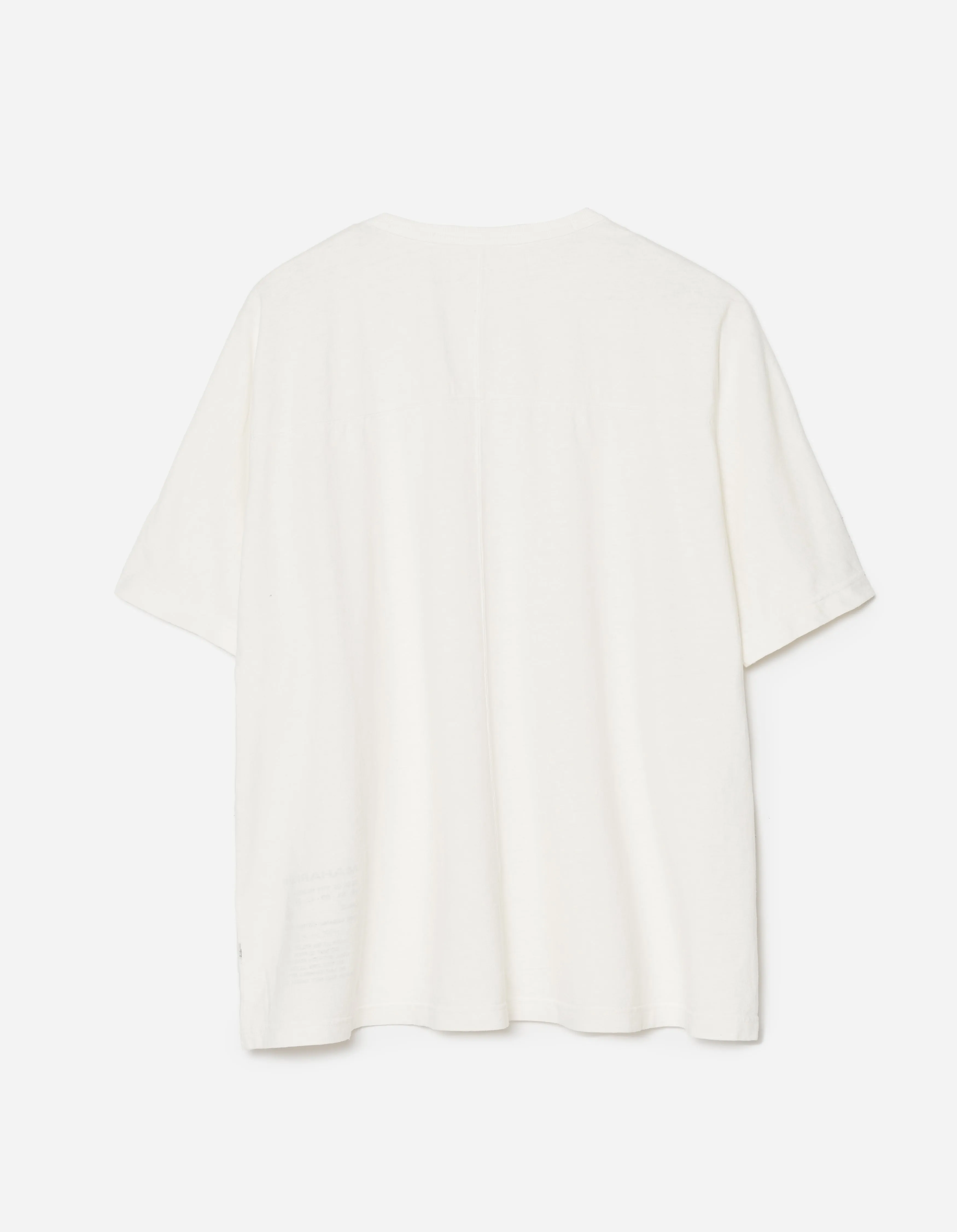 5234 Hemp Cross Oversized T-Shirt White