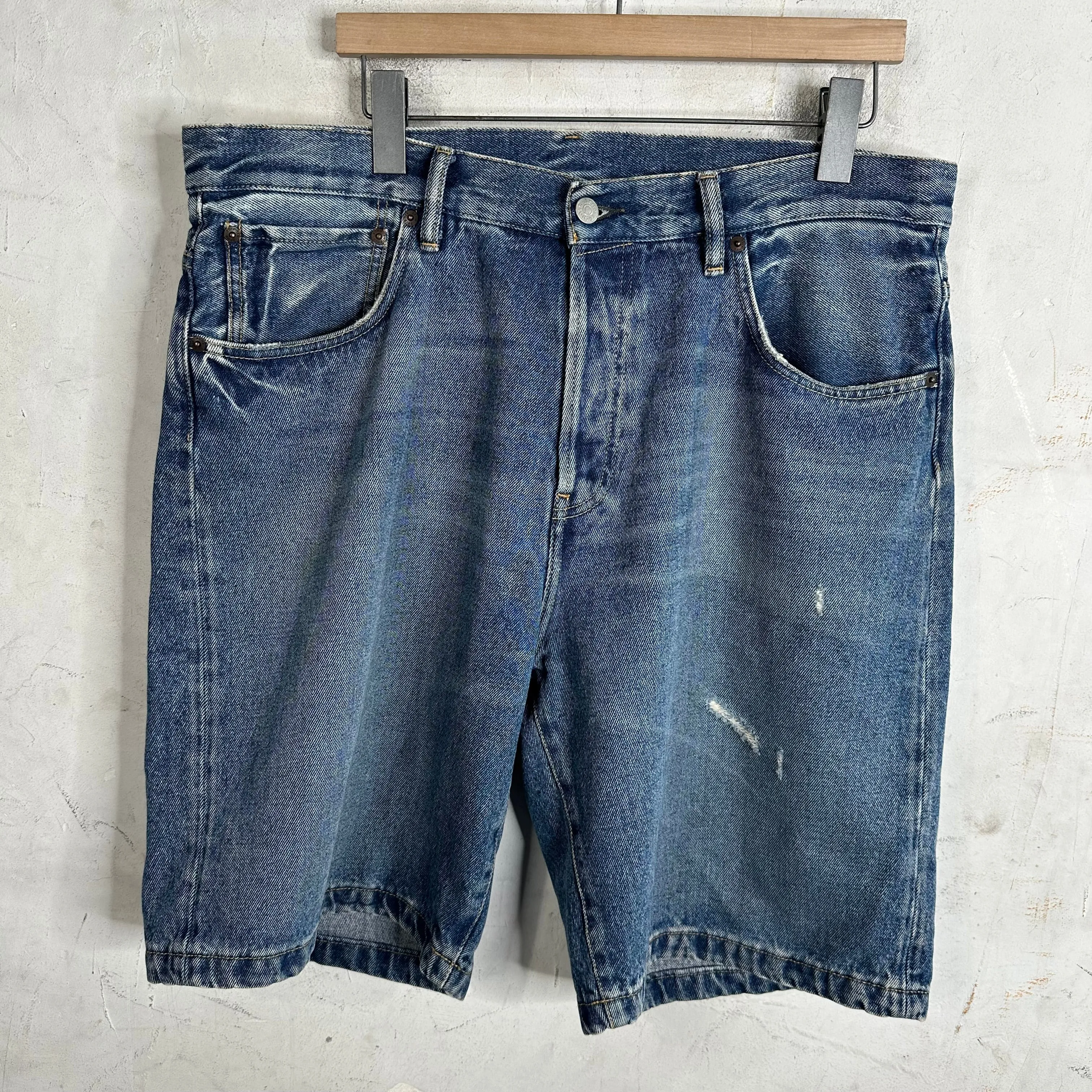 Acne Studios Distressed Denim Shorts