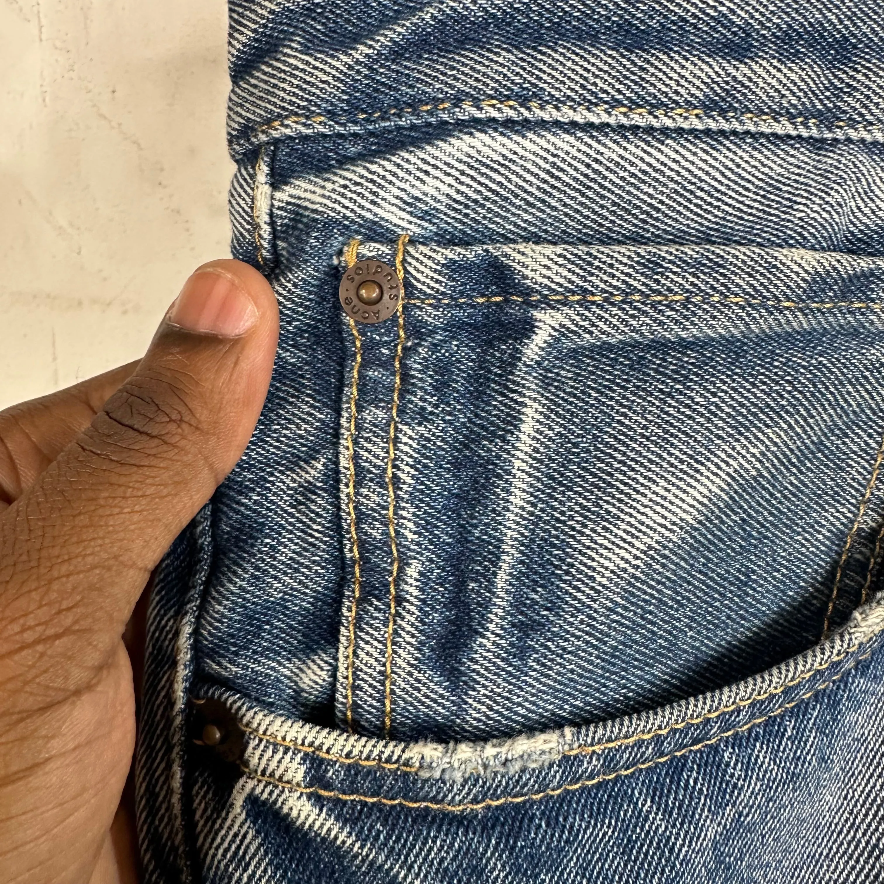 Acne Studios Distressed Denim Shorts