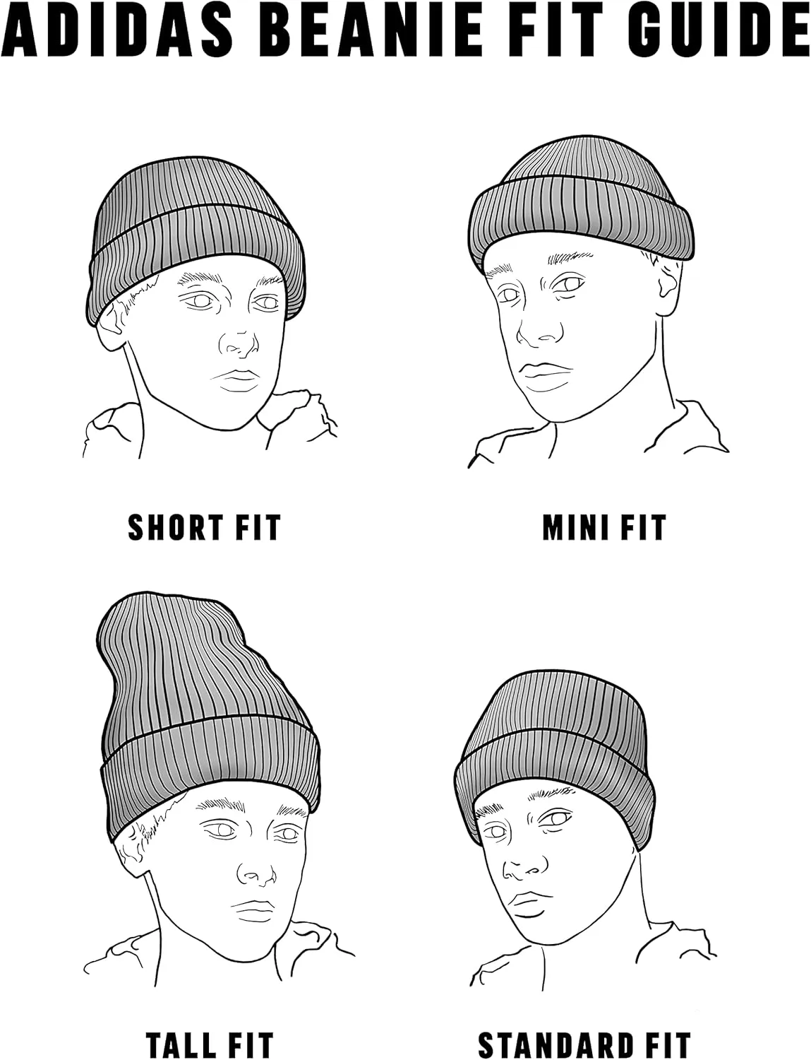 adidas Women's Whittier Beanie, standard fit acrylic knit skull cap/hat for winter
