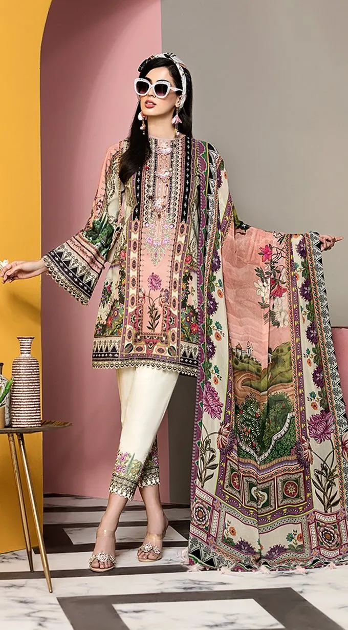 Anaya by Kiran Chaudhry – Viva Lawn Collection 2020 – 01A - SOPHIA