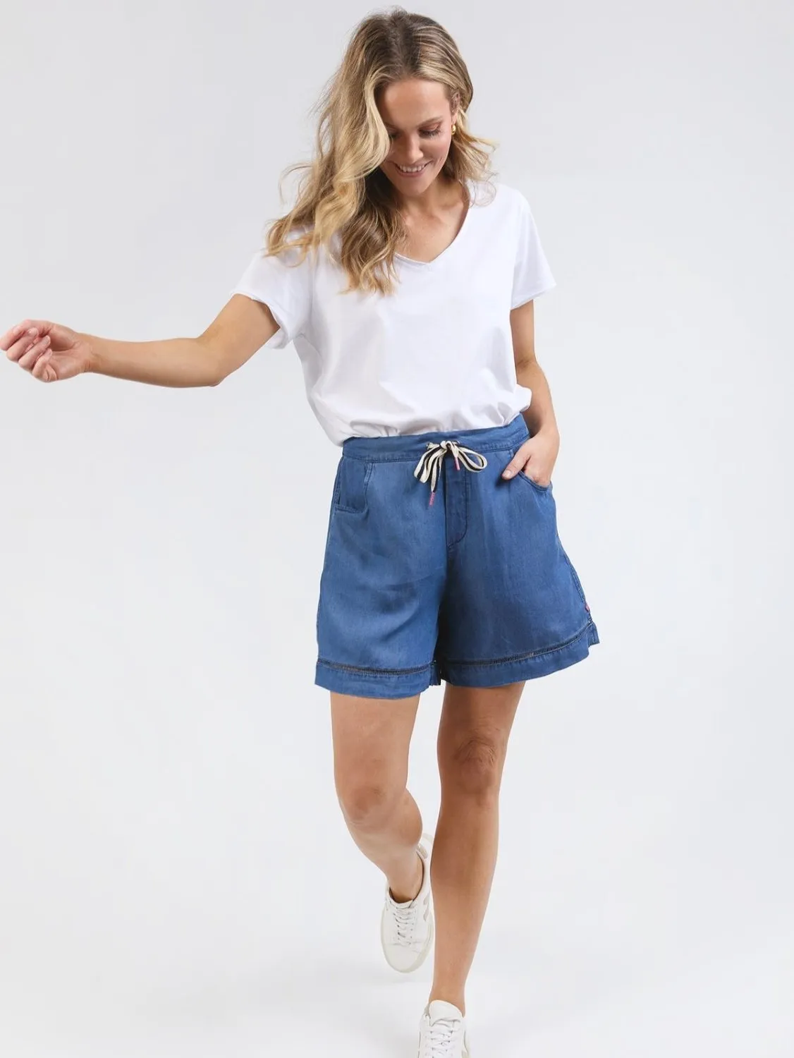 Astrid Chambray Shorts