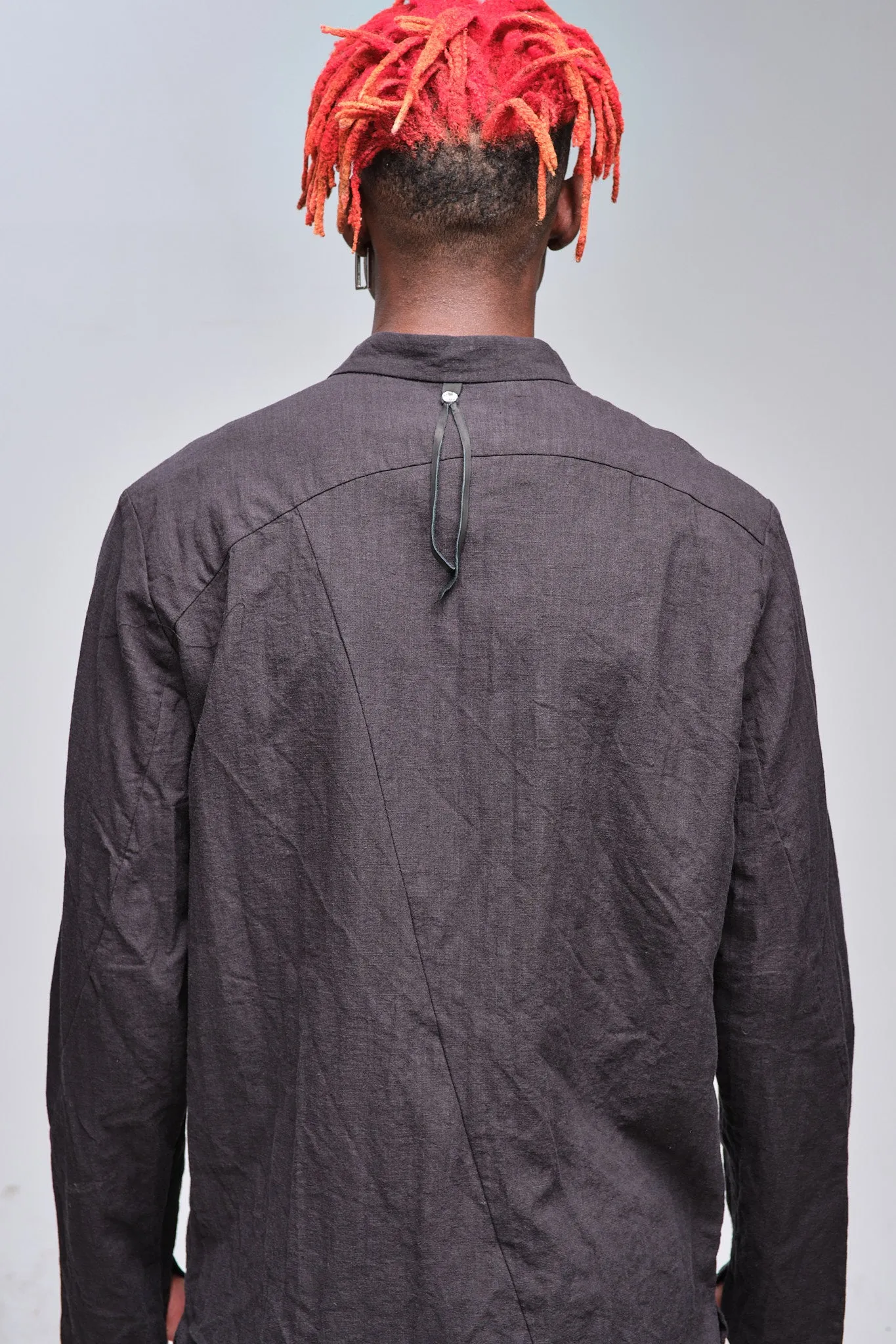 Asymmetric-Closure Hemp Shirt