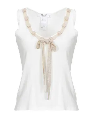 Blugirl Blumarine Women Top Ivory 6 UK