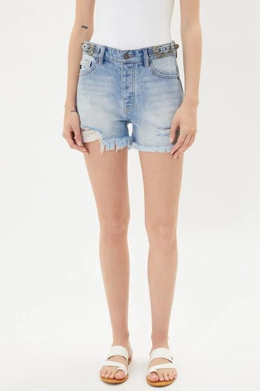 Buckle Up Baby Denim Shorts
