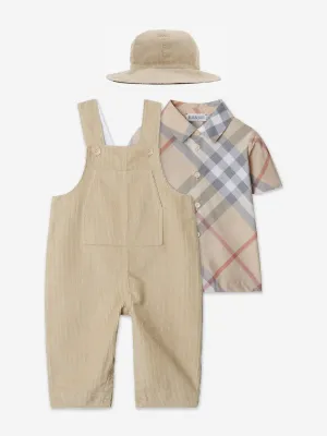 Burberry Baby Boys Darwin Gift Set in Beige