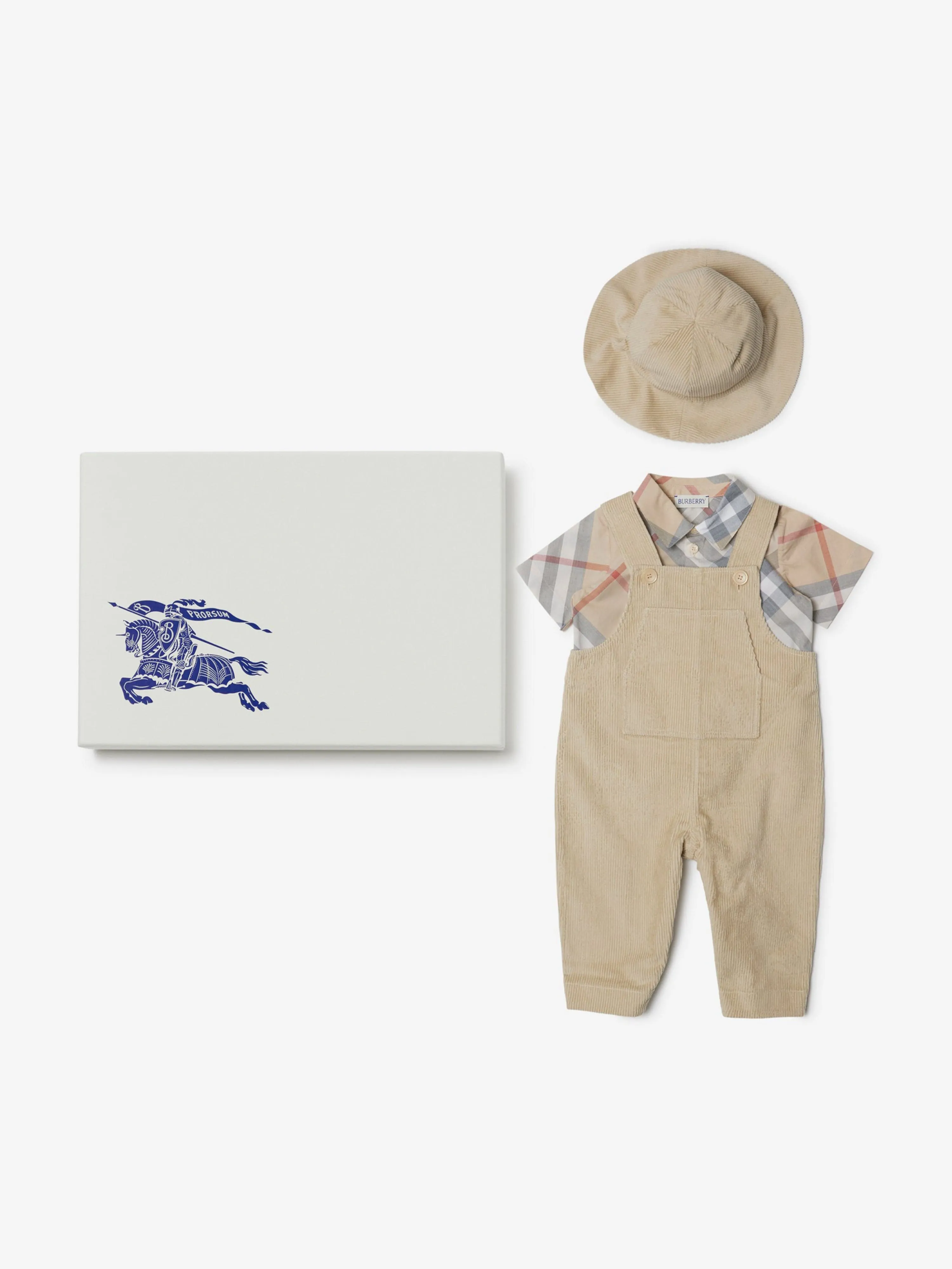 Burberry Baby Boys Darwin Gift Set in Beige