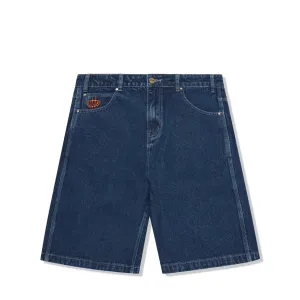 Butter Goods Spider Denim Shorts Dark Indigo
