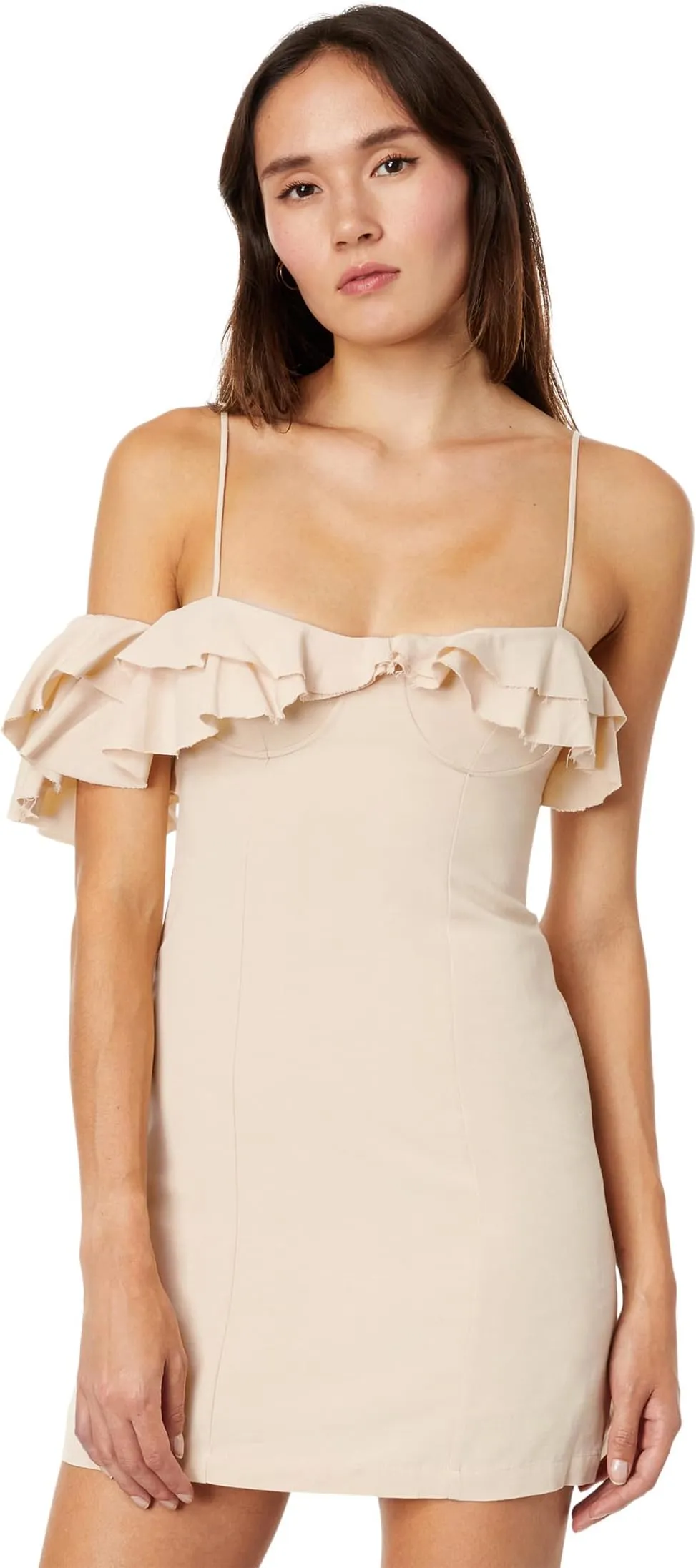 Camila Dress MANGO, beige