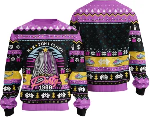Christmas Party 1988 Ugly Sweater - Plaza Ugly Christmas Sweaters - Knitted Unisex Movie Xmas Sweater