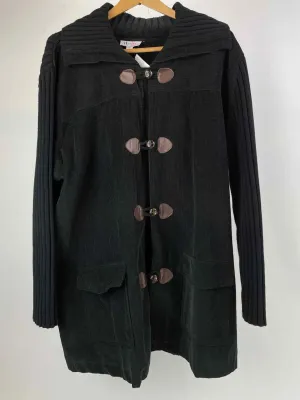 D & CO Size 2X Black corduroy Coat