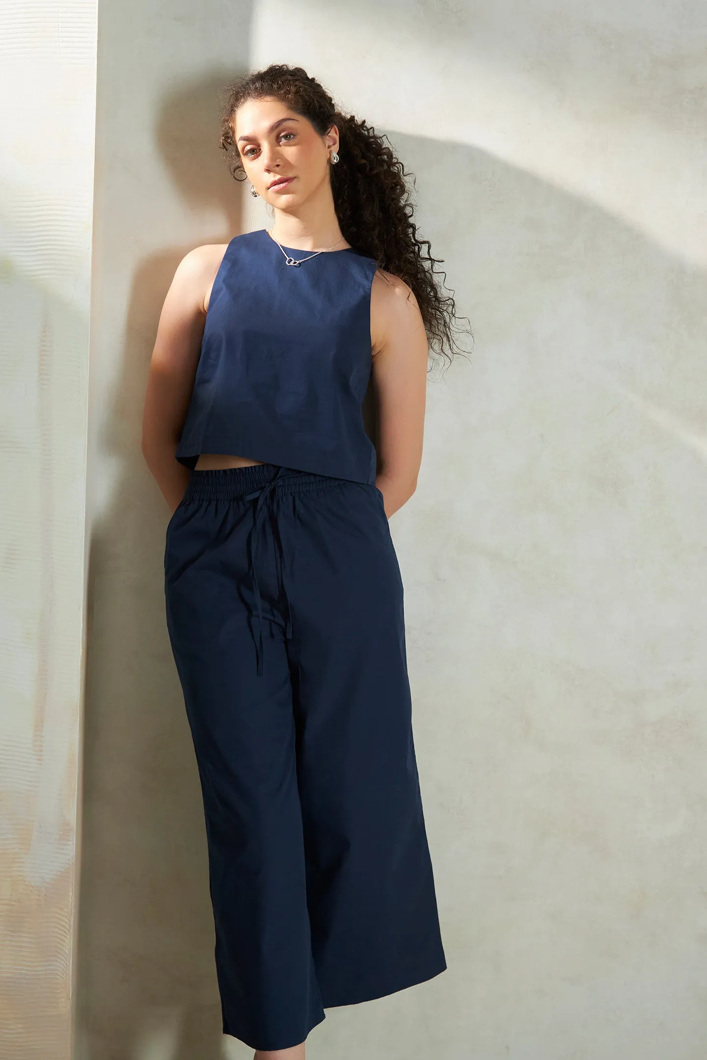 Dany Trouser|Straight Fit Cotton Pants