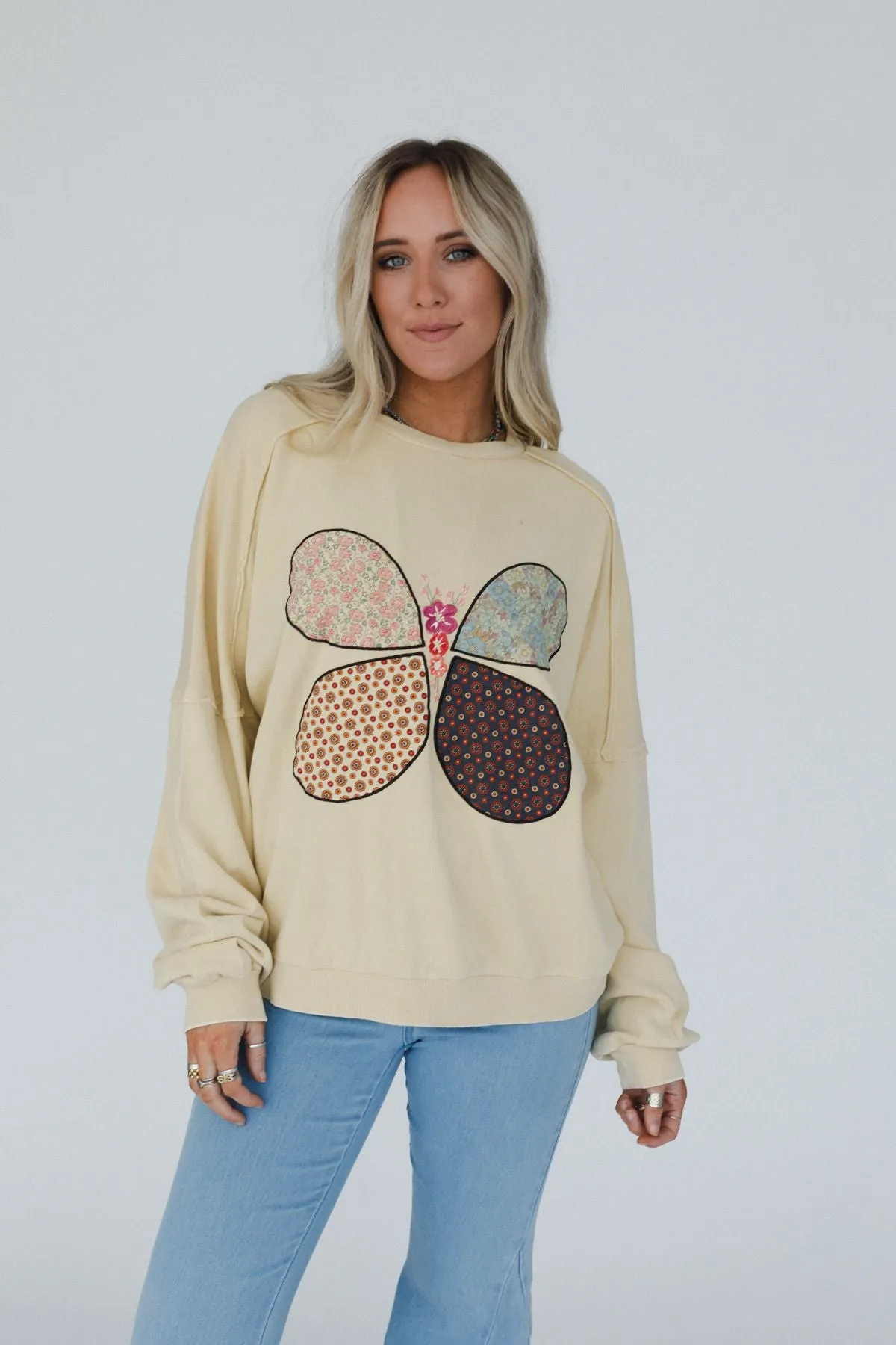 Flutterby Pullover Top - Yellow