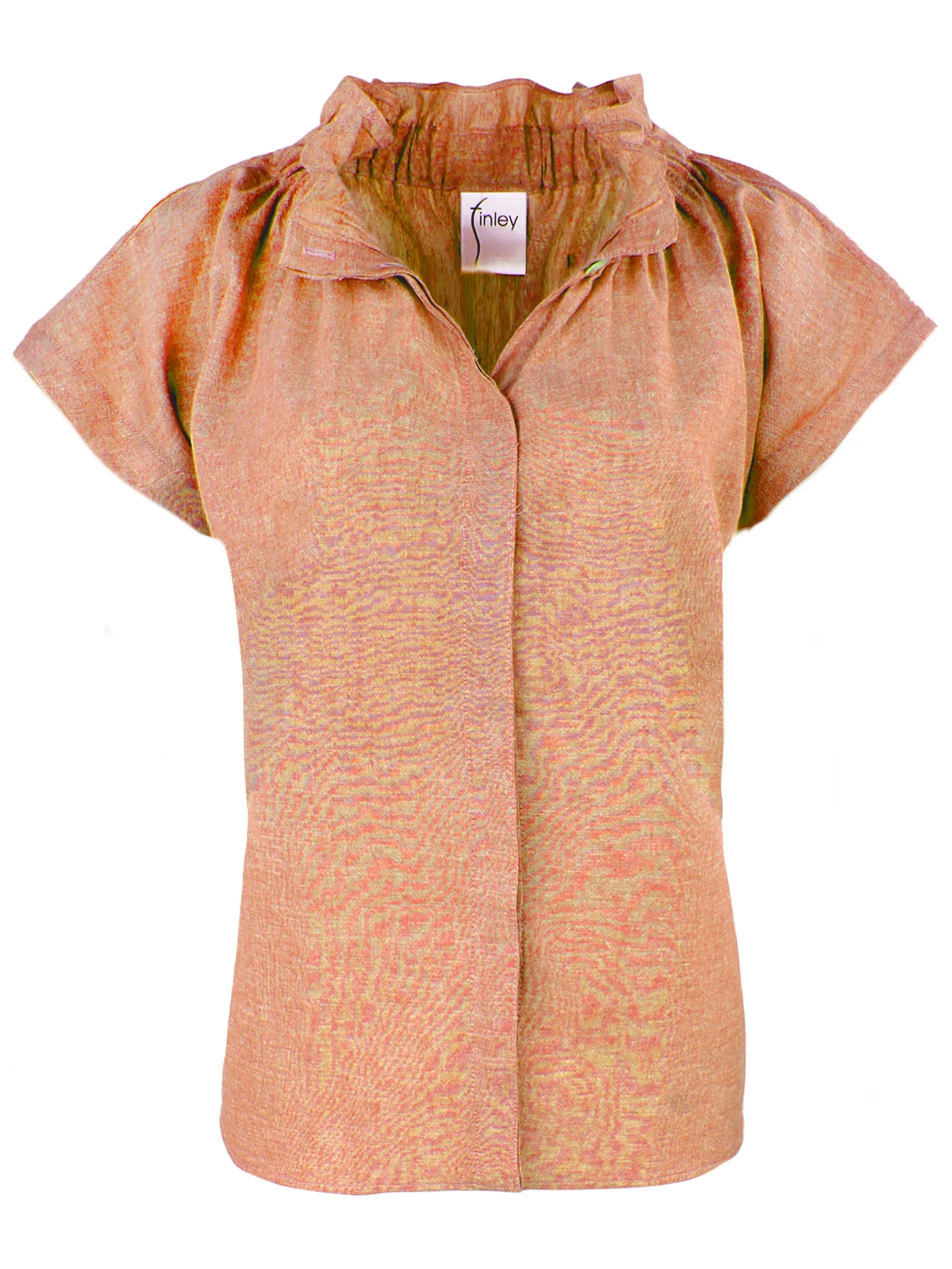 GAMEDAY! Jenny Top Rust Orange Hemp/Cotton Blend