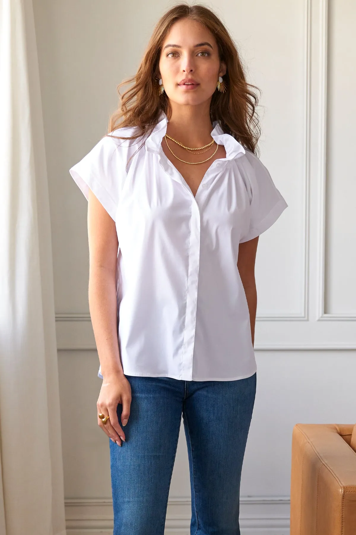 GAMEDAY! Jenny Top Rust Orange Hemp/Cotton Blend