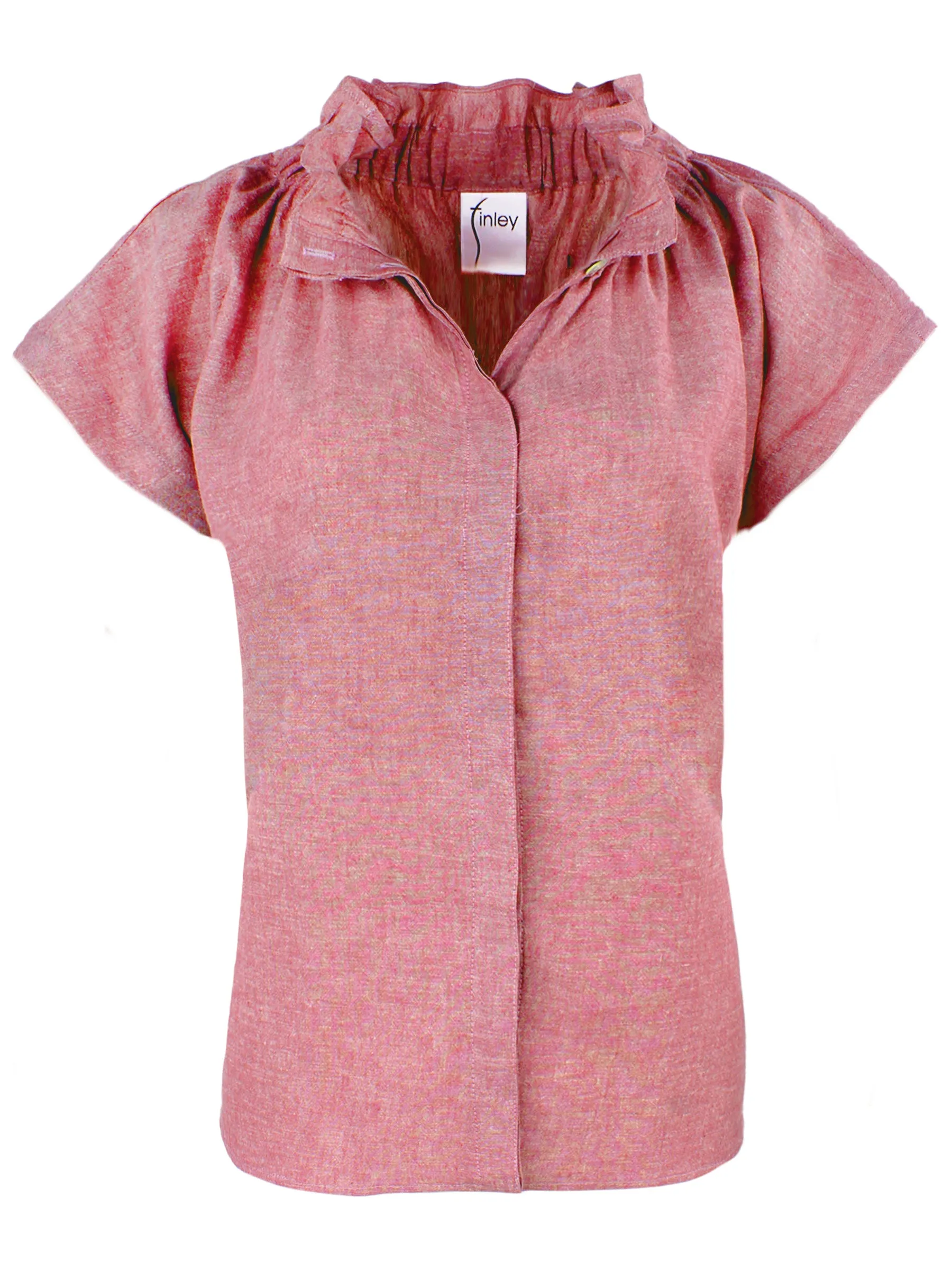 GAMEDAY! Jenny Top Tomato Red Hemp/Cotton Blend