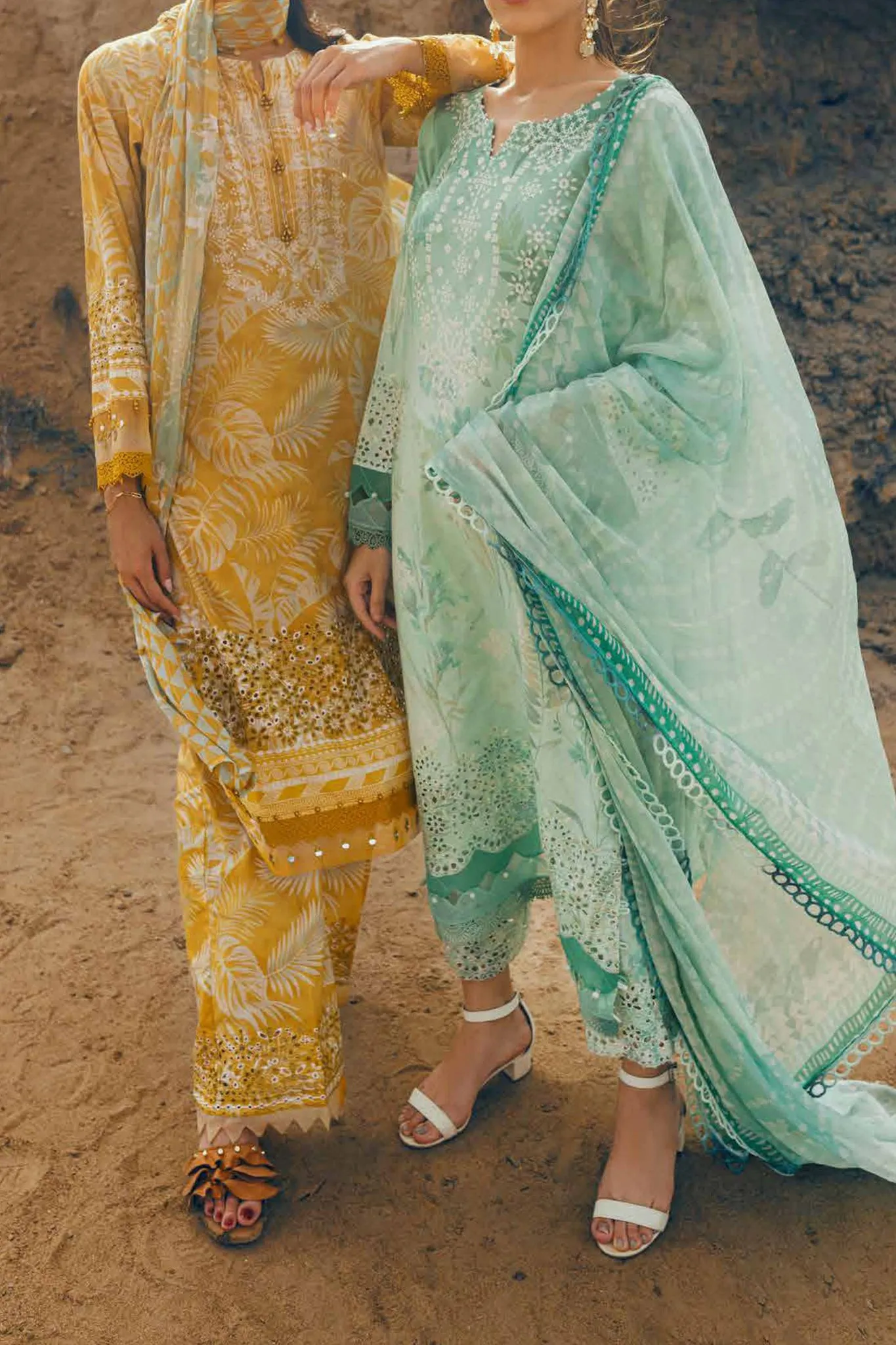 Gardenia By Nureh Unstitched 3 Piece Emb Chikankari Collection'2024-NSG-158