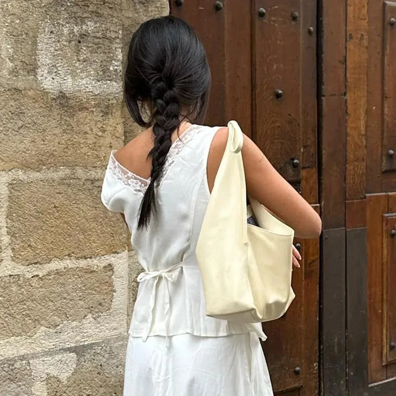 Girlary Chic Lace Bow Sleeveless Short Tank Top For Women Deep V Neck Button Sexy Patchwork Female White Cardigan Top Summer New