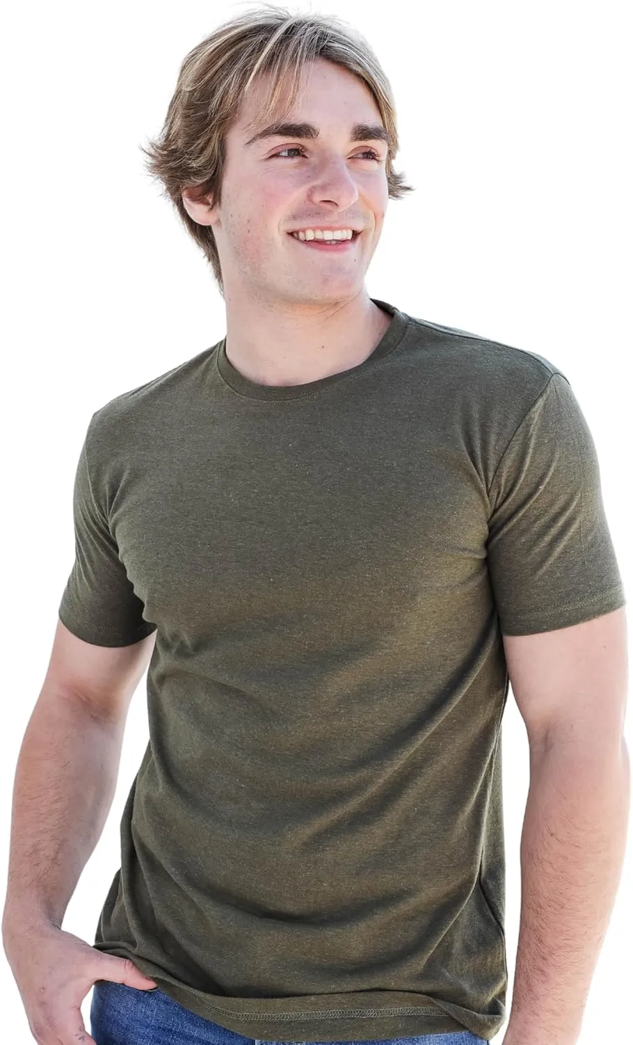 Hemp & Tortoise Men's Hemp T-Shirt  Soft, Durable & Eco-Friendly  55% Hemp, 45% Organic Cotton  Breathable & Long-Lasting