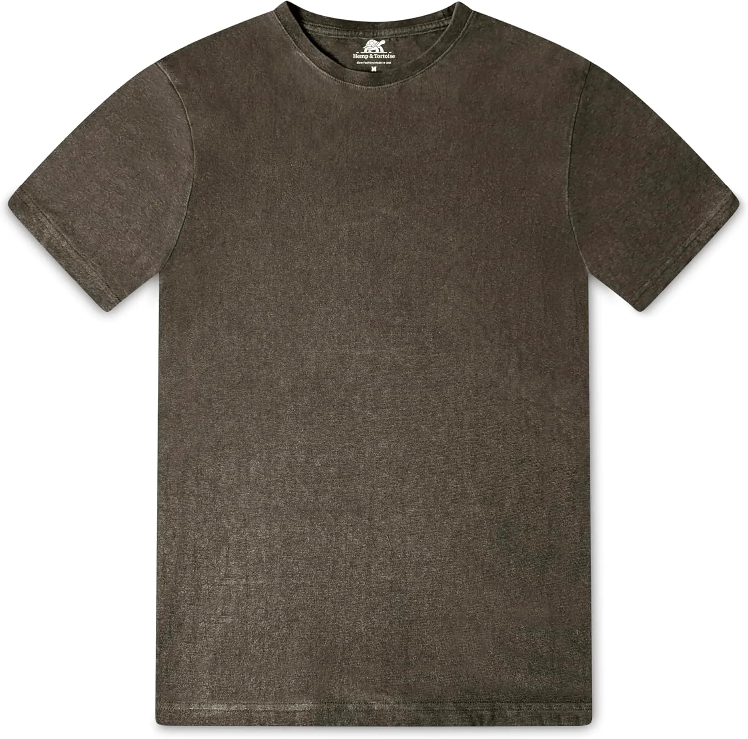 Hemp & Tortoise Men's Hemp T-Shirt  Soft, Durable & Eco-Friendly  55% Hemp, 45% Organic Cotton  Breathable & Long-Lasting