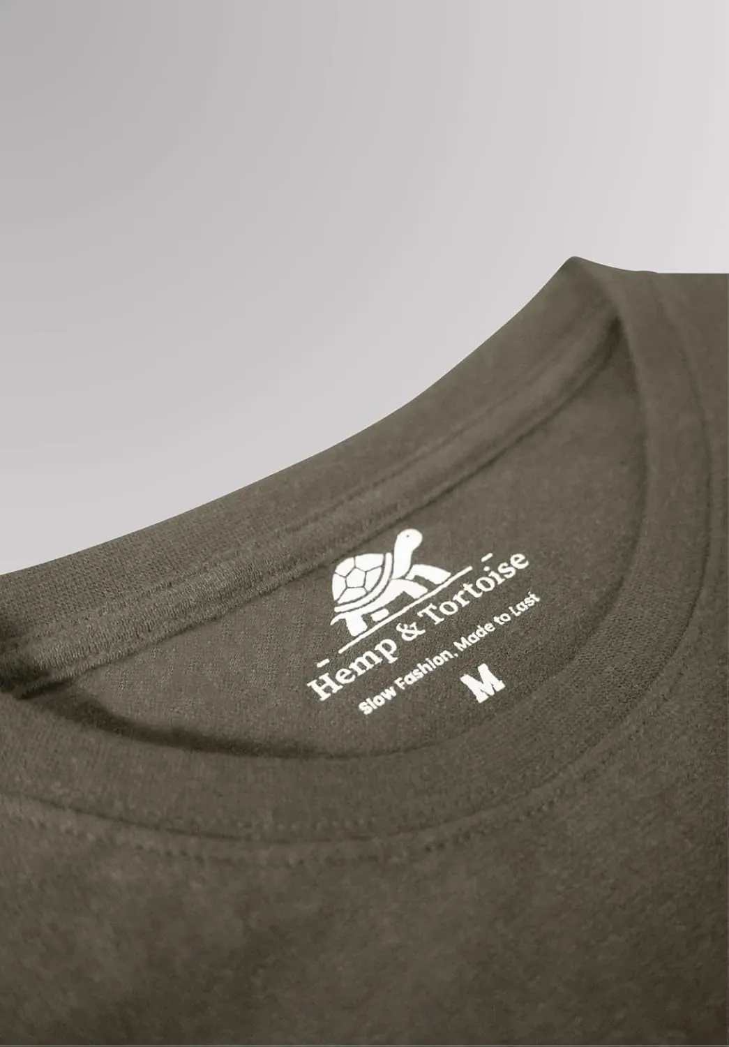 Hemp & Tortoise Men's Hemp T-Shirt  Soft, Durable & Eco-Friendly  55% Hemp, 45% Organic Cotton  Breathable & Long-Lasting