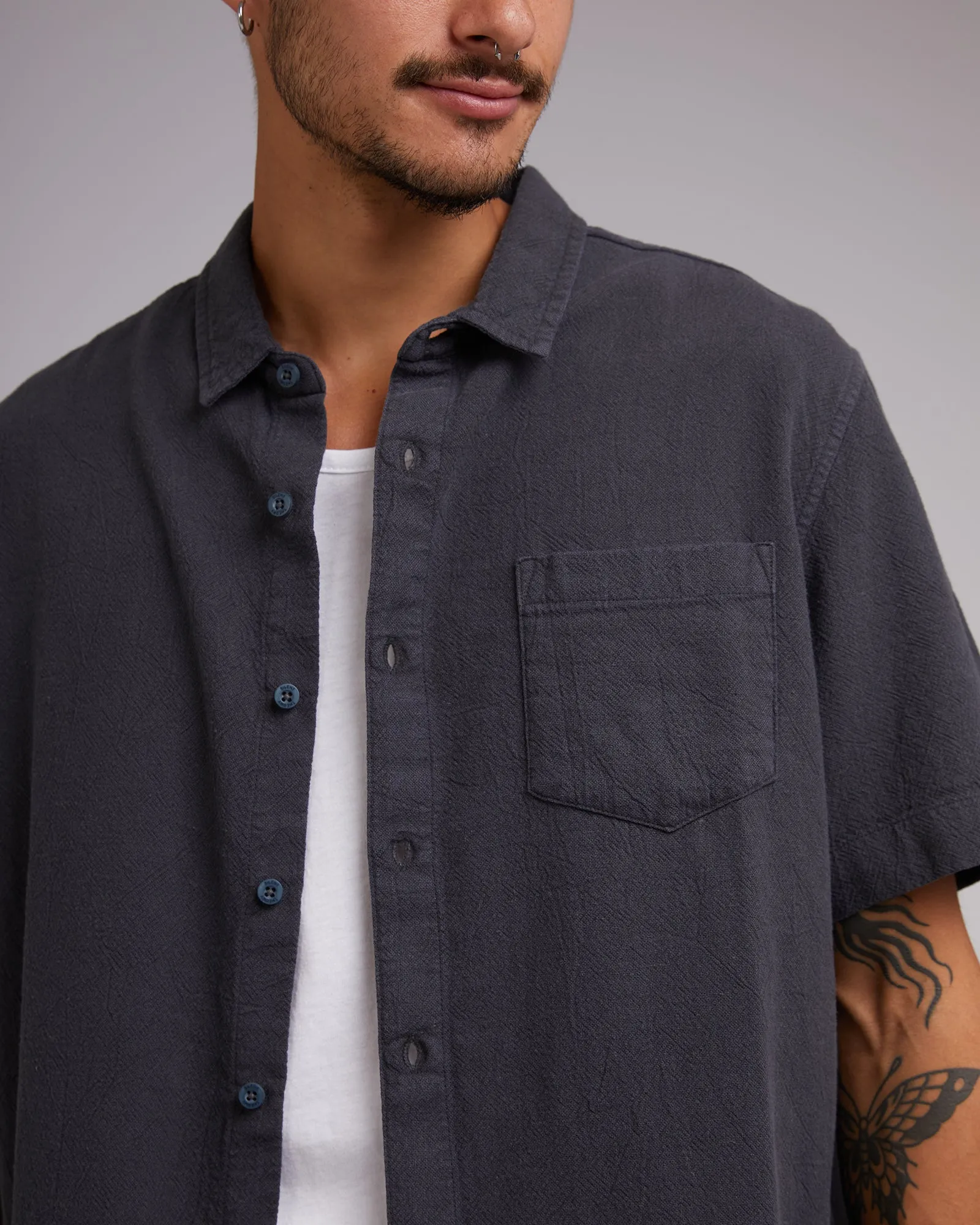 Hemp Shirt Charcoal