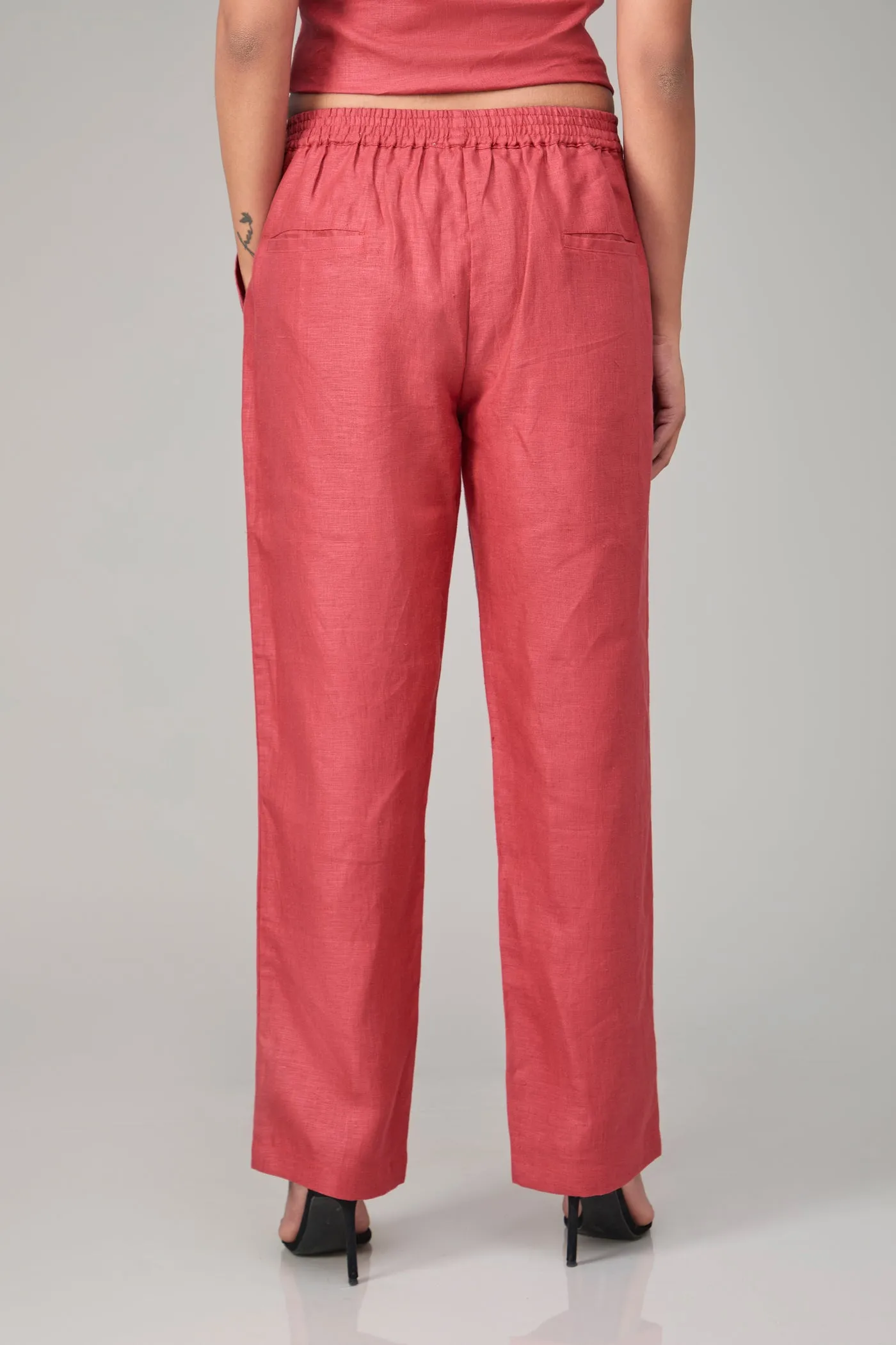 Hemp Teracotta Red Pants