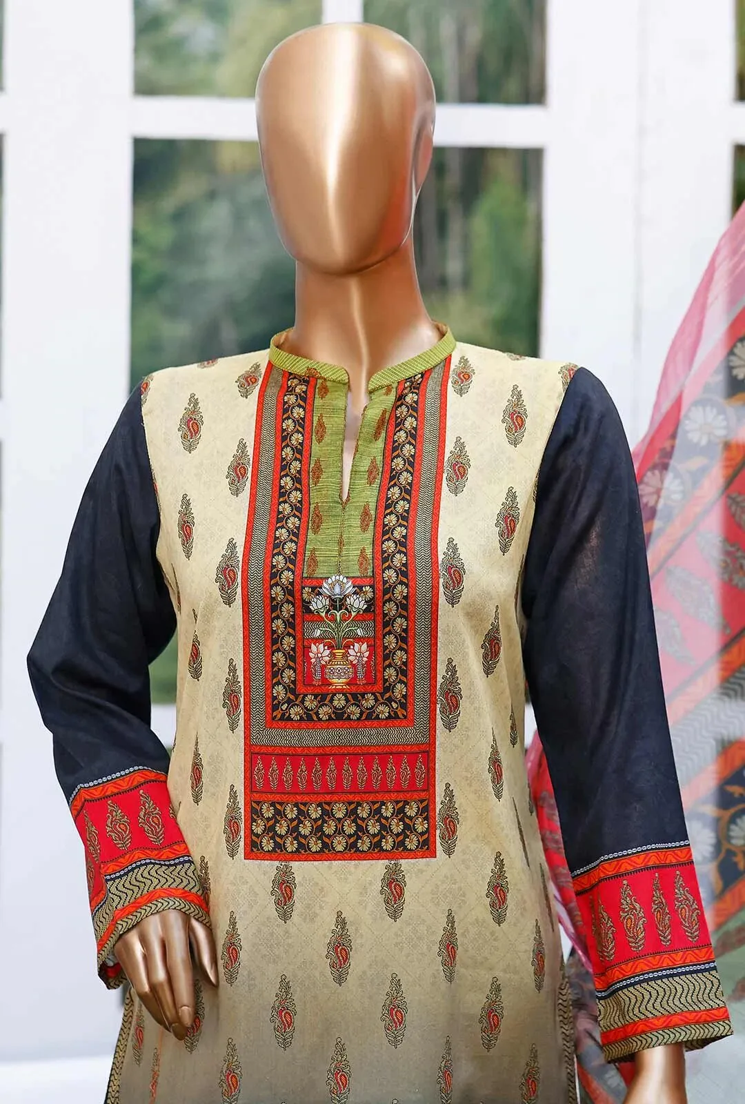 HZ Diamond Supreme Unstitched 3 Piece Lawn Collection'2022-DS-13