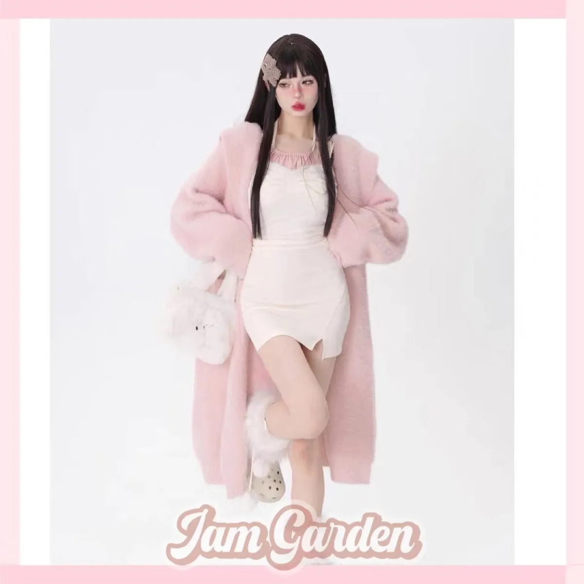 Lazy Style Light Color Sweet Long Sweater
