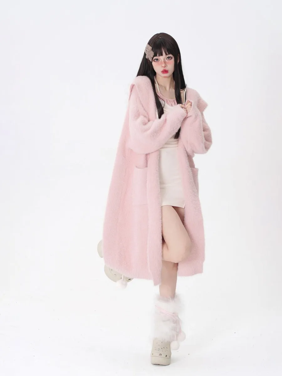 Lazy Style Light Color Sweet Long Sweater