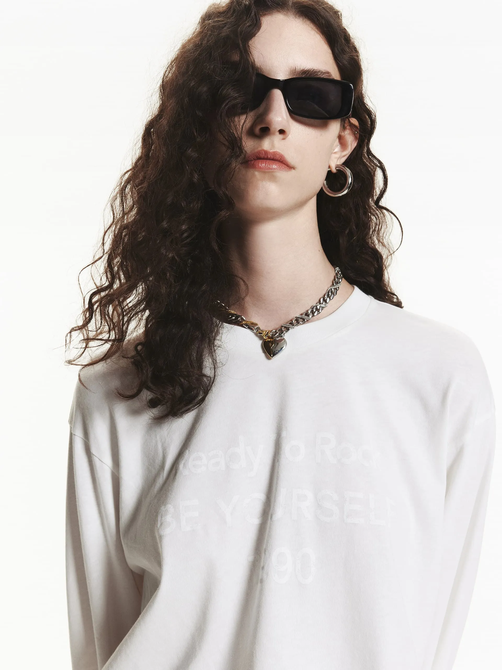 Letter Print Vintage T-shirt