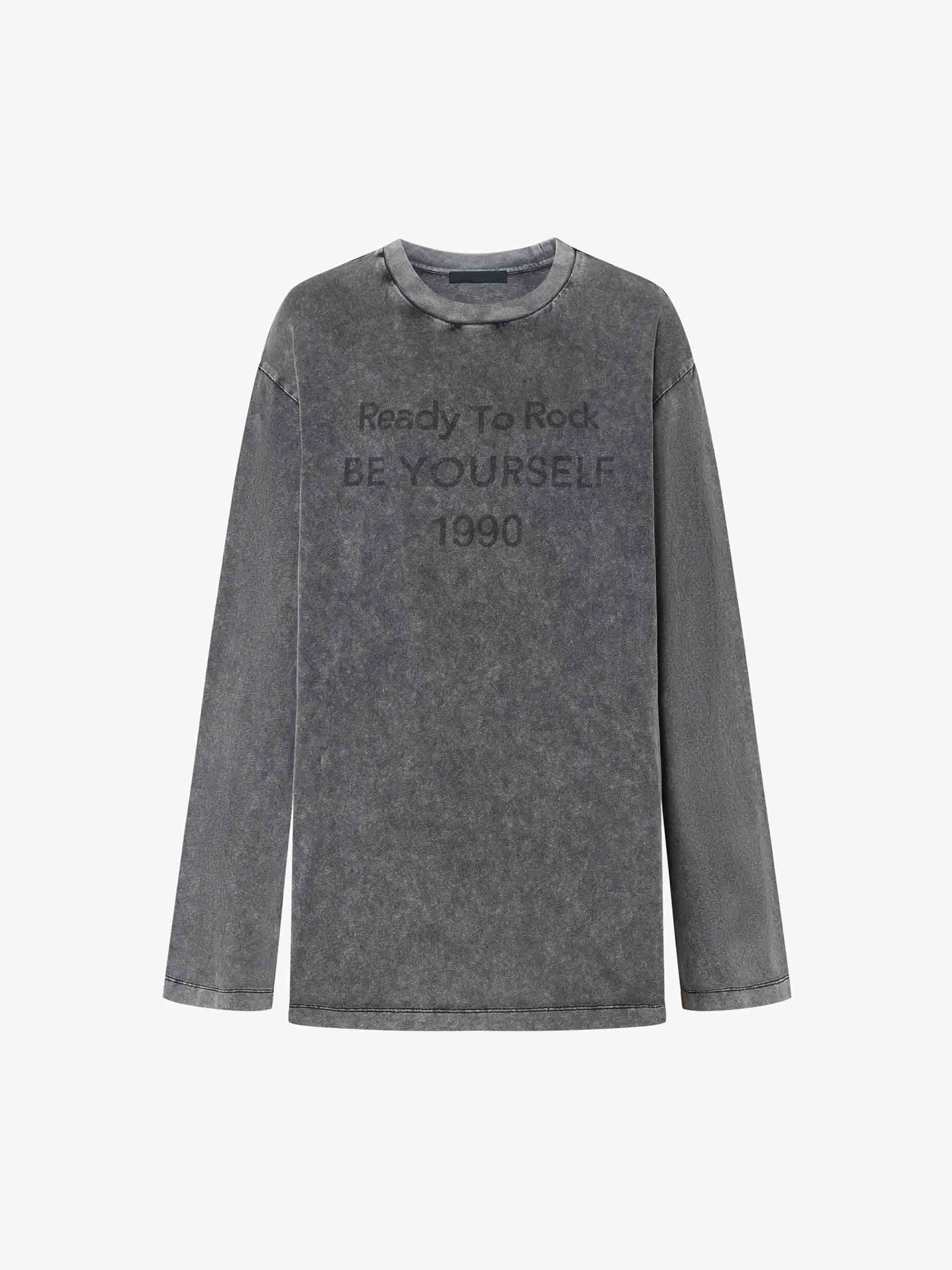 Letter Print Vintage T-shirt