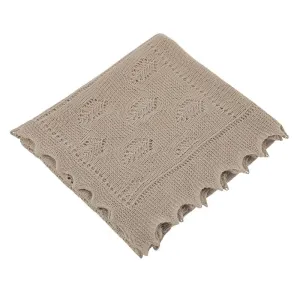 Lightweight Patchwork Baby Shawl - 'Porridge'