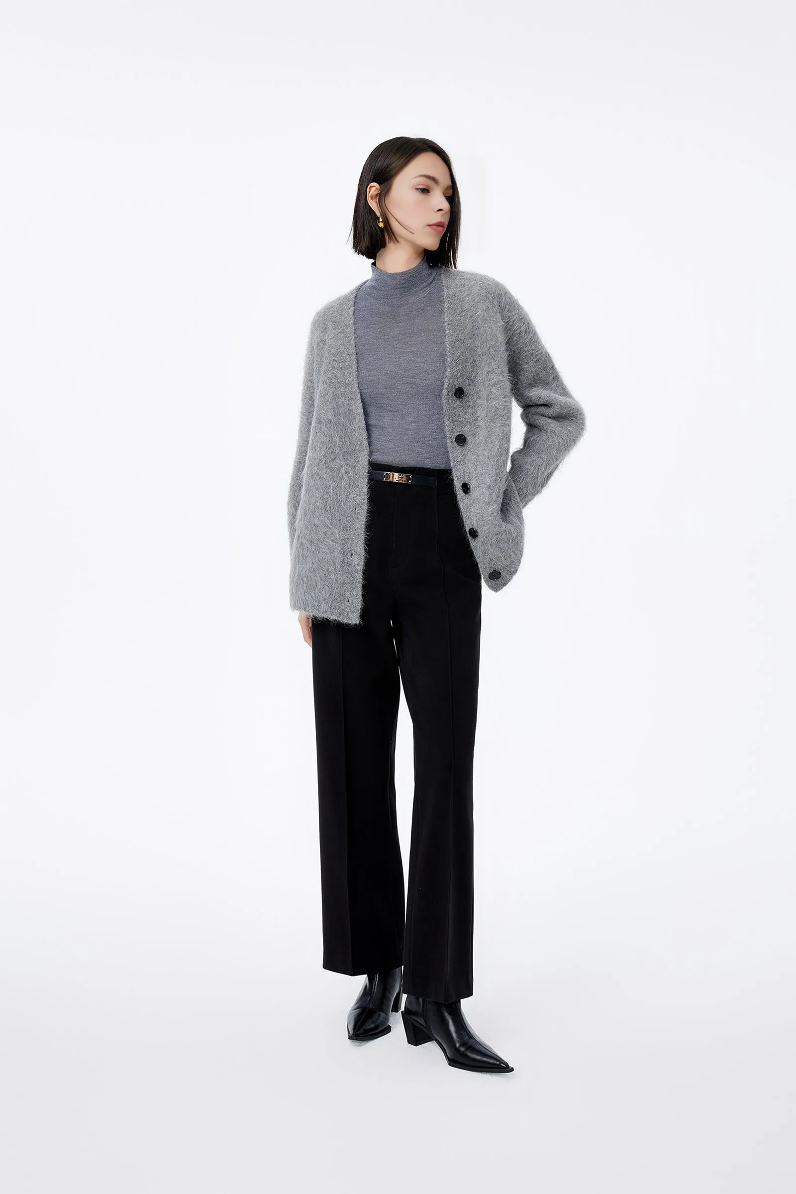 LILY Unique Belted Wide-Leg Trousers