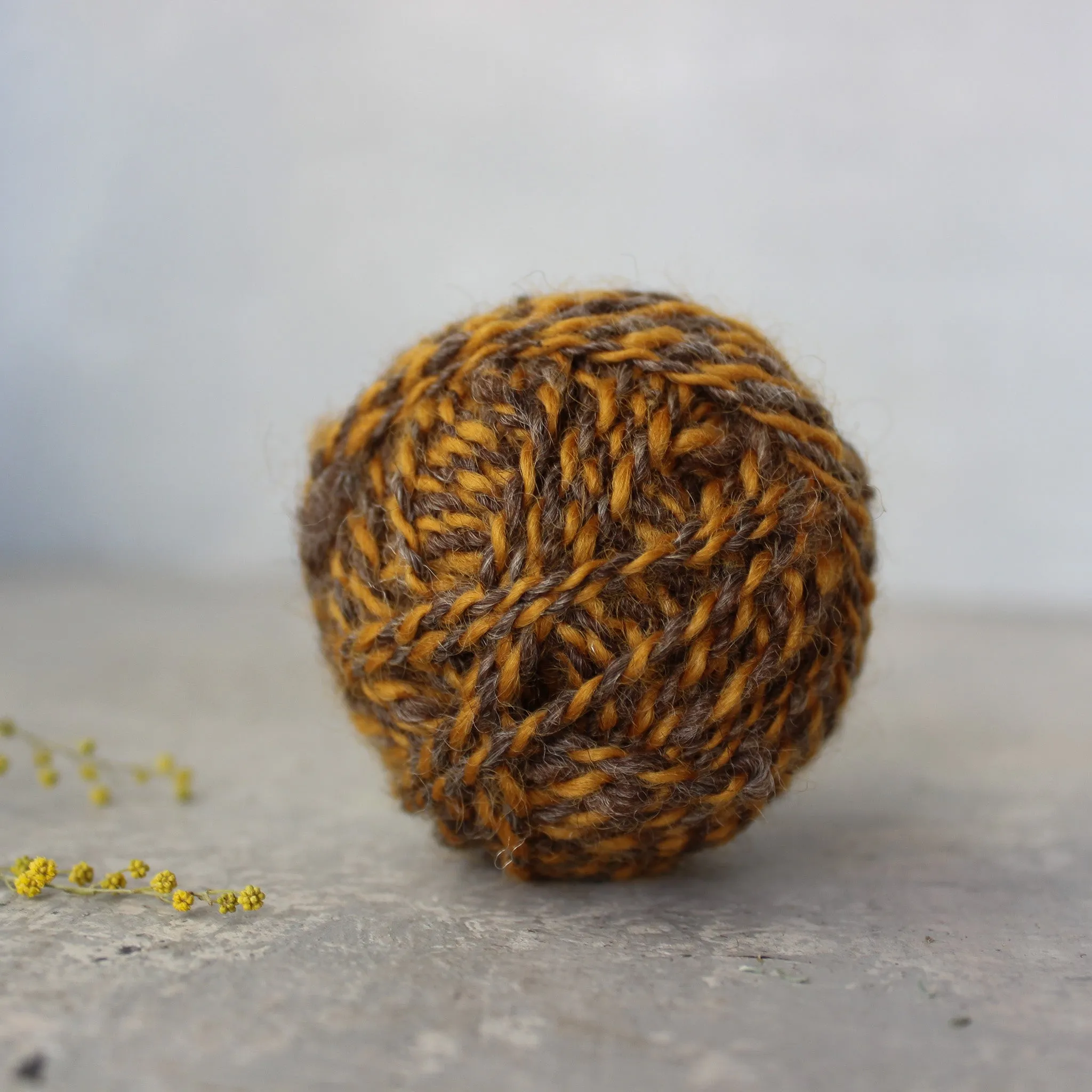 Local Handspun Plant Dyed Yarn Balls