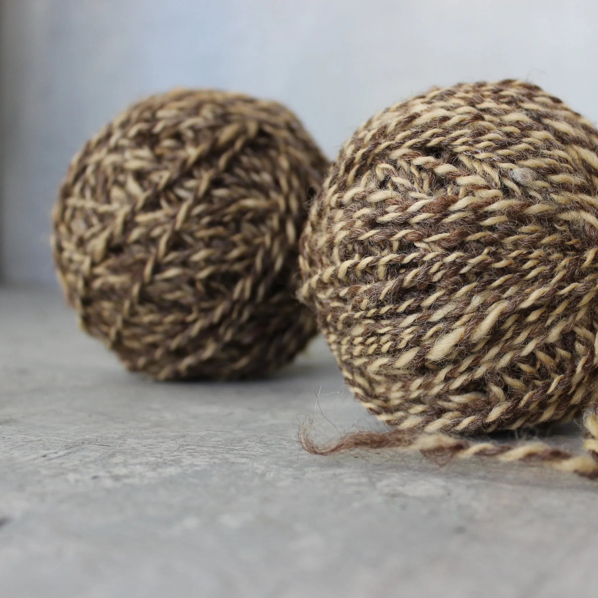 Local Handspun Plant Dyed Yarn Balls