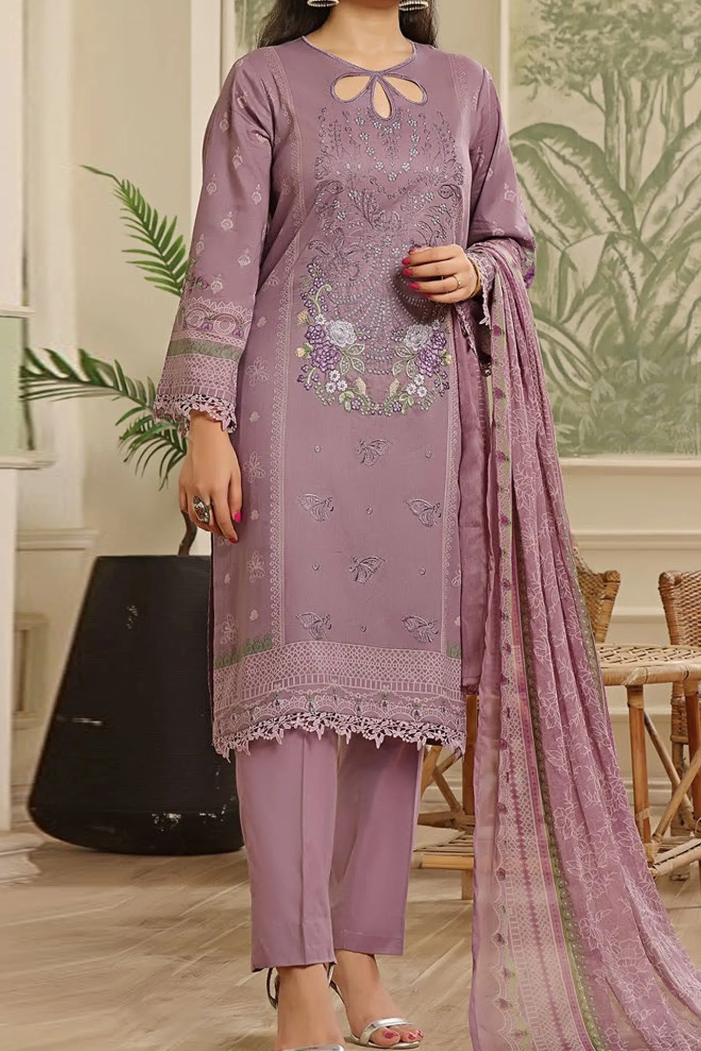 Maryum Maniya Unstitched 3 Piece Summer Soiree's Printed & Emb Lawn Vol-03 Collection'2024-SS-07