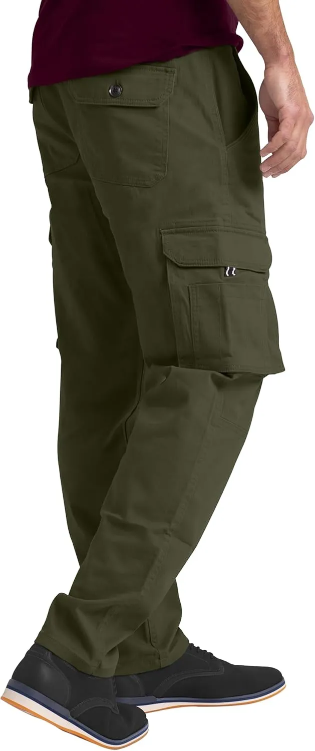 Mens Cargo Pants Stretch Flex Heavy Duty 12 Pockets Outdoor Hiking Security Relaxed Fit Wild Work Utility Pants