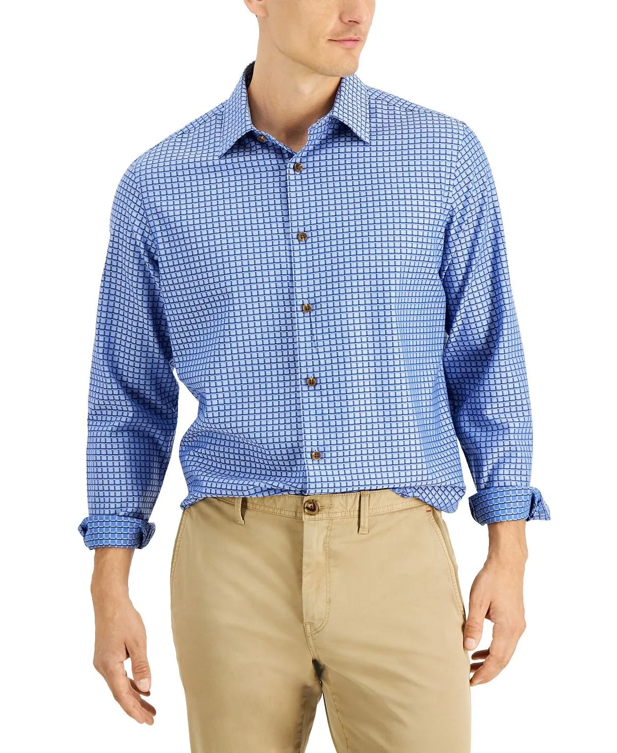 Men's Debala Plaid Shirt Designed for Macy's Club Room Multi
