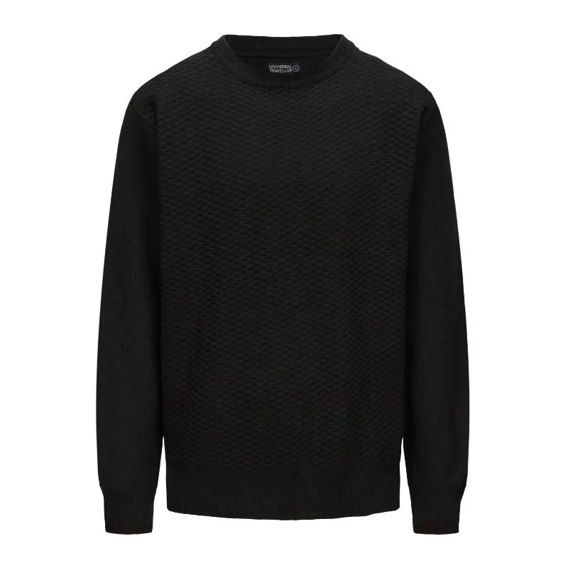Menäó»s Waffle Crew Neck Knitted Sweater