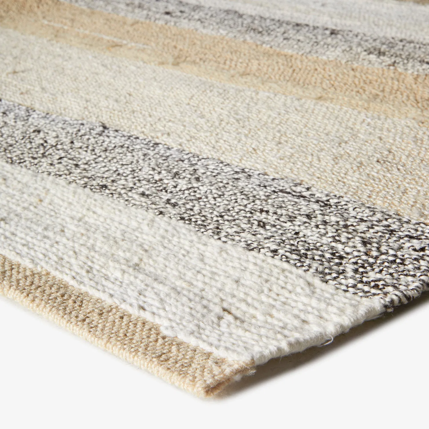 Multicolored Flatweave Hemp Rug - 8'1" x 10'1"