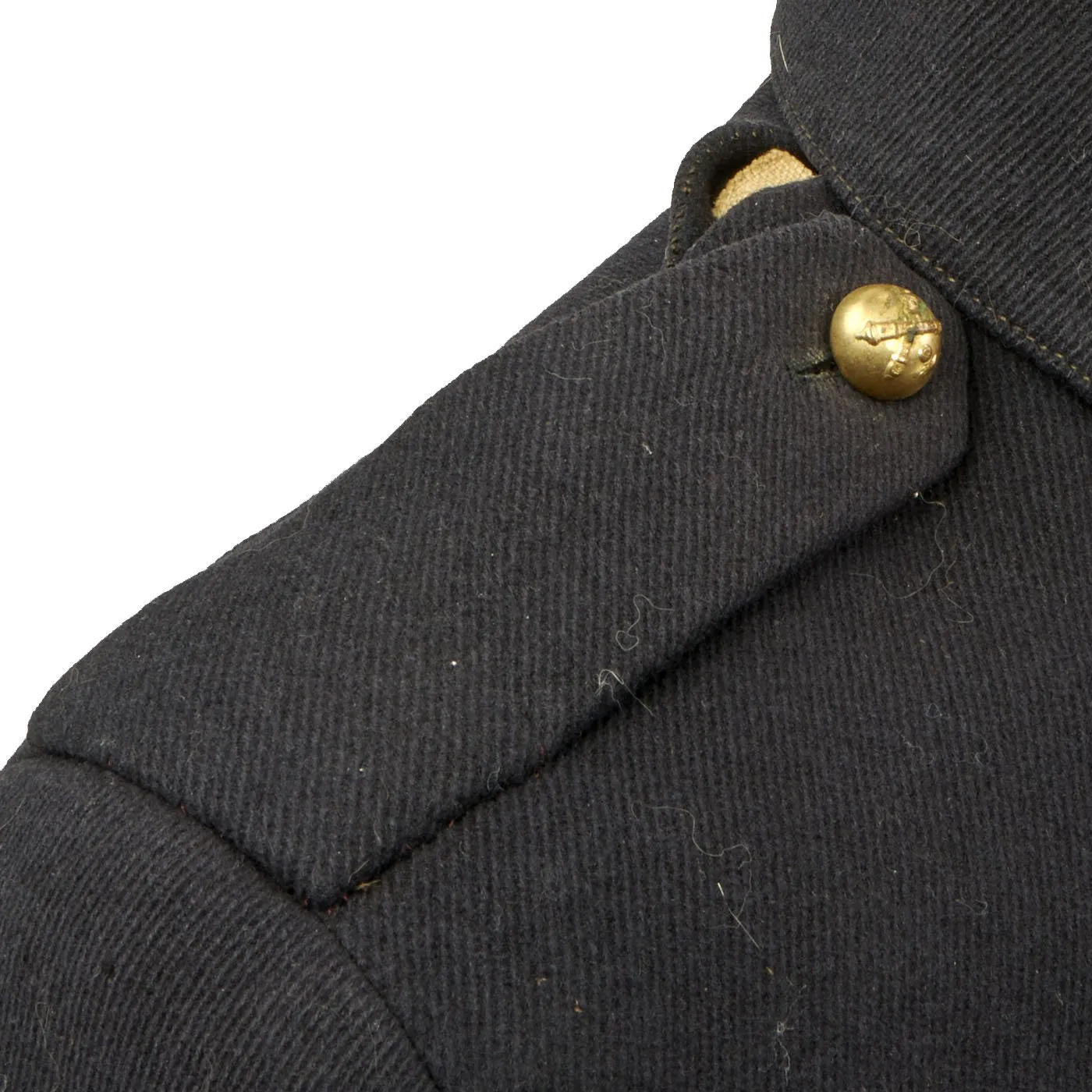 Original French WWI Armored Corps Tanker NCO Uniform Tunic with Identification