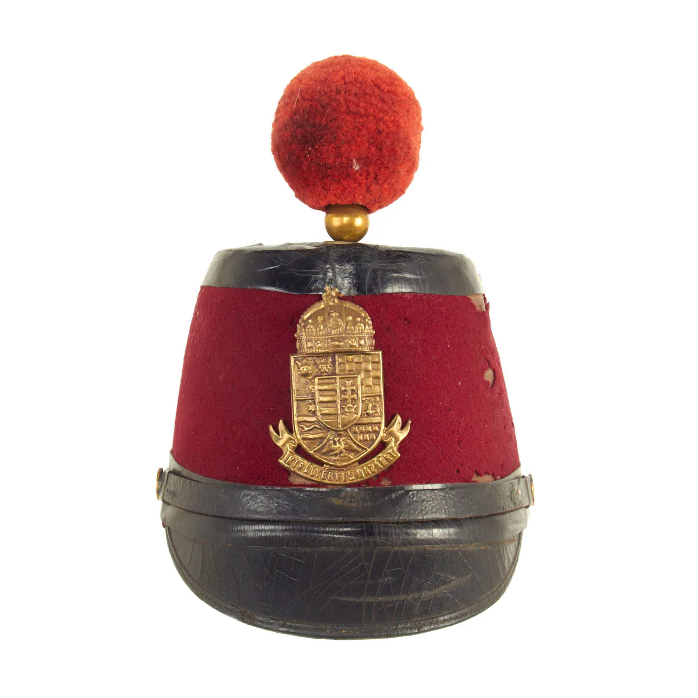 Original Pre WWI Royal Hungarian Honvéd Enlisted Shako