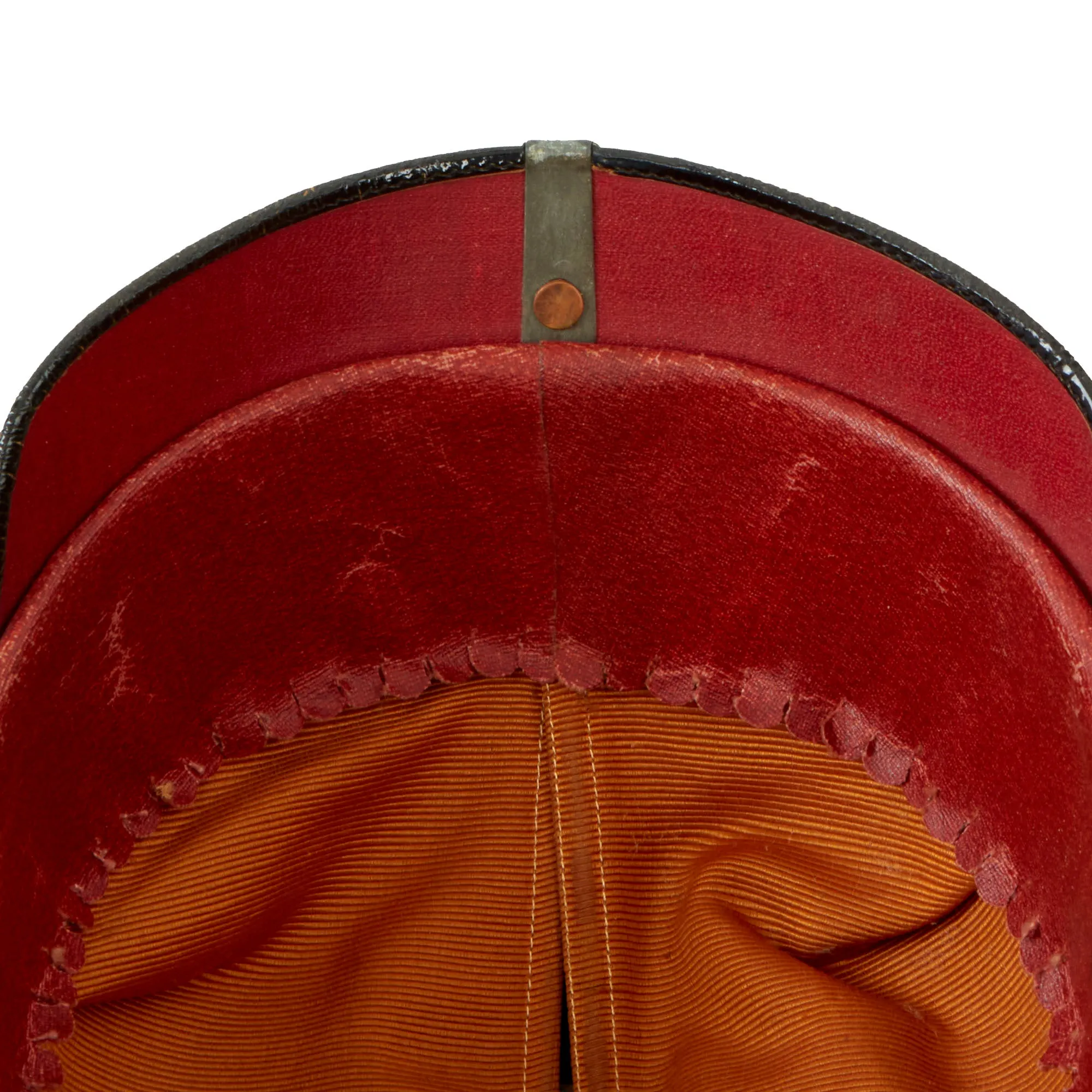 Original Rare Imperial German WWI Prussian Infantry Junior Officer Ersatz Vulcanfibre M1897 Pickelhaube Helmet - Complete