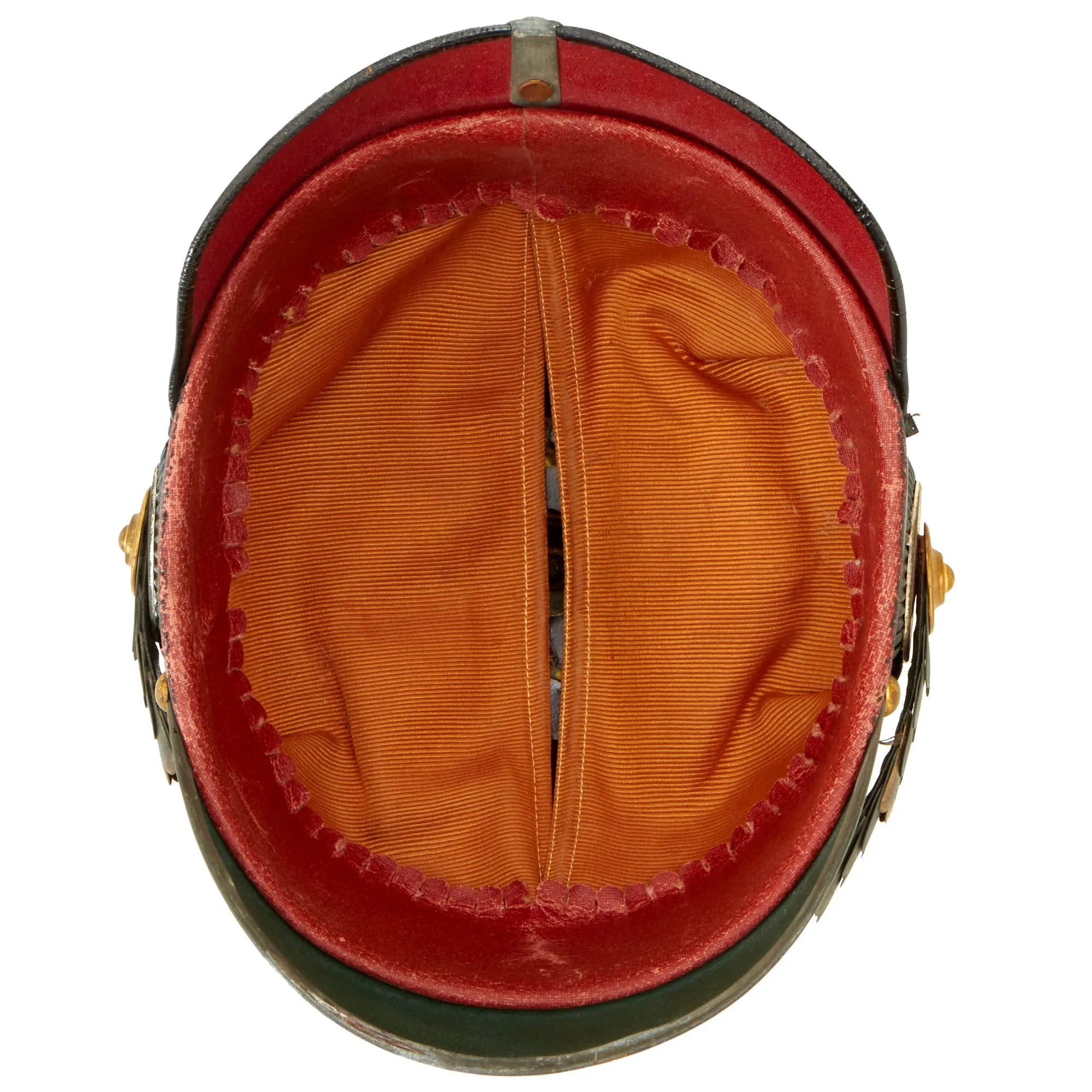 Original Rare Imperial German WWI Prussian Infantry Junior Officer Ersatz Vulcanfibre M1897 Pickelhaube Helmet - Complete