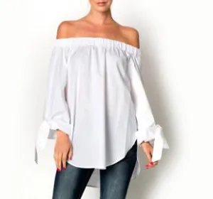 QUANTIC WHITE OFF THE SHOULDER TOP