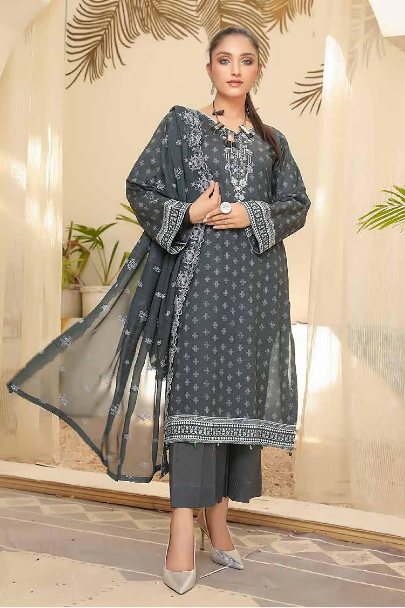 Rangoli by Sanam Saeed Unstitched 3 Piece Lawn Collection'2022-RSS-09