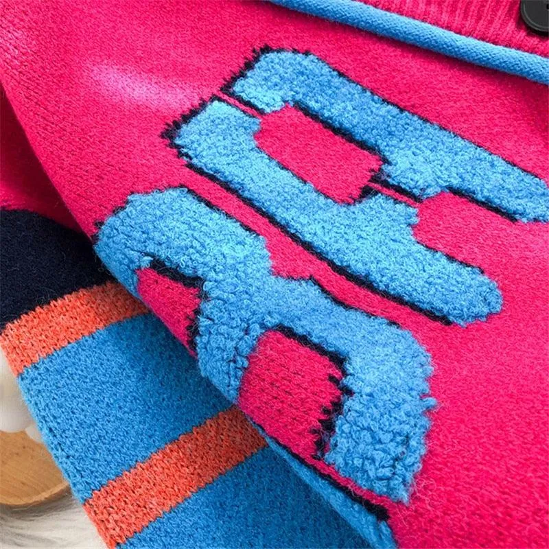 Retro Letterman Patchwork Cardigan