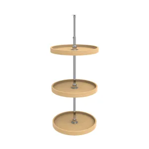 Rev-A-Shelf / 4WLS073-18-536 / Wood Full-Circle 3-Shelf Lazy Susans for 36" H Corner Wall Cabinets